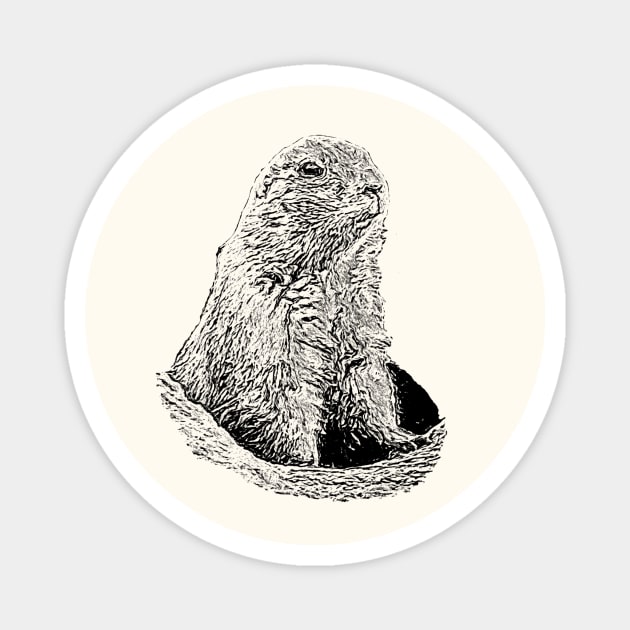 Prairie dog Magnet by Guardi